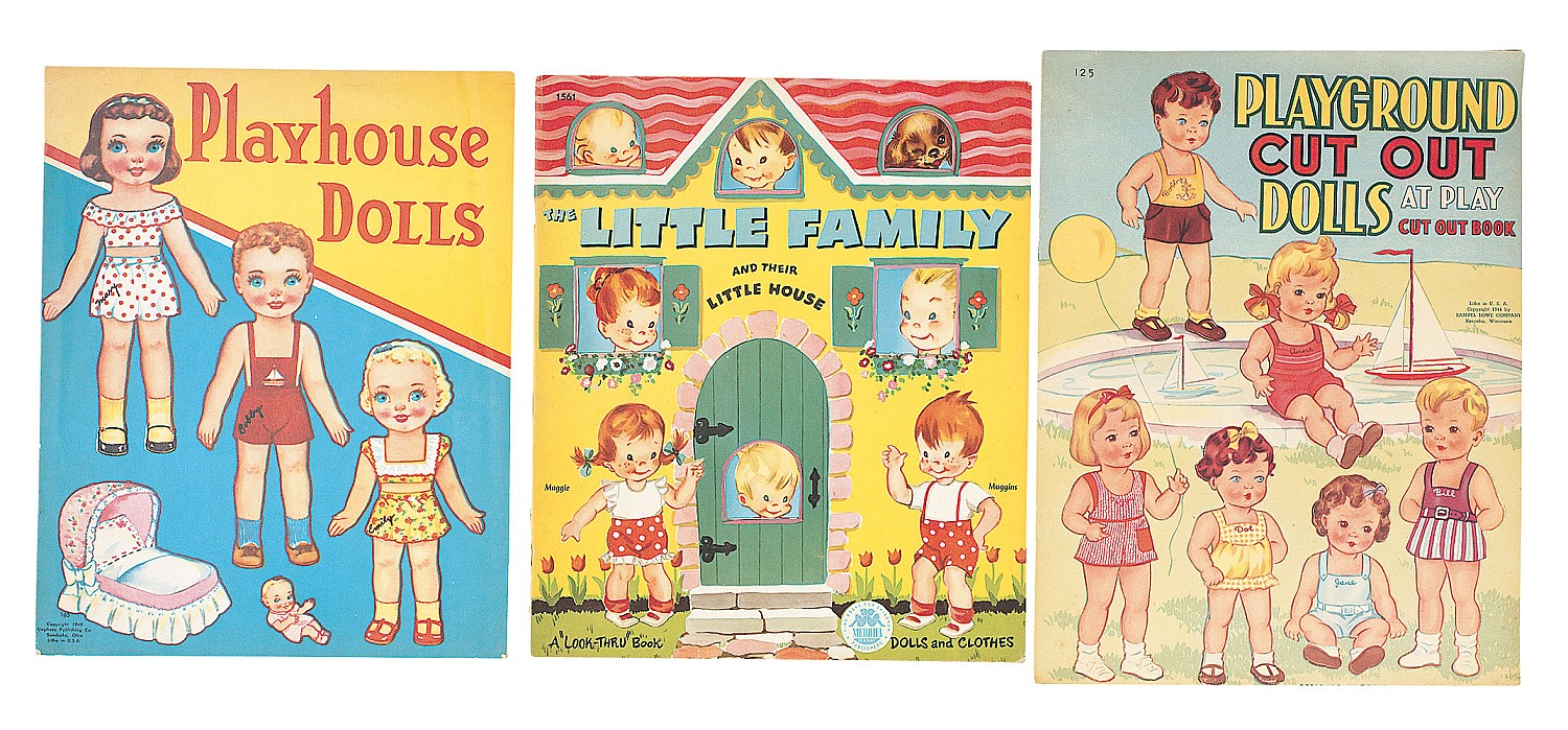 Three Paper Doll Books