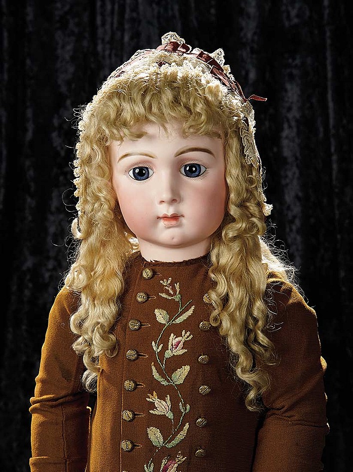 French Bisque Bebe Triste By Emile Jumeau In Very Rare Size 16