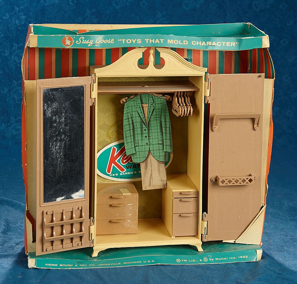 Ken Armoire with Hangers and Props in Original Box