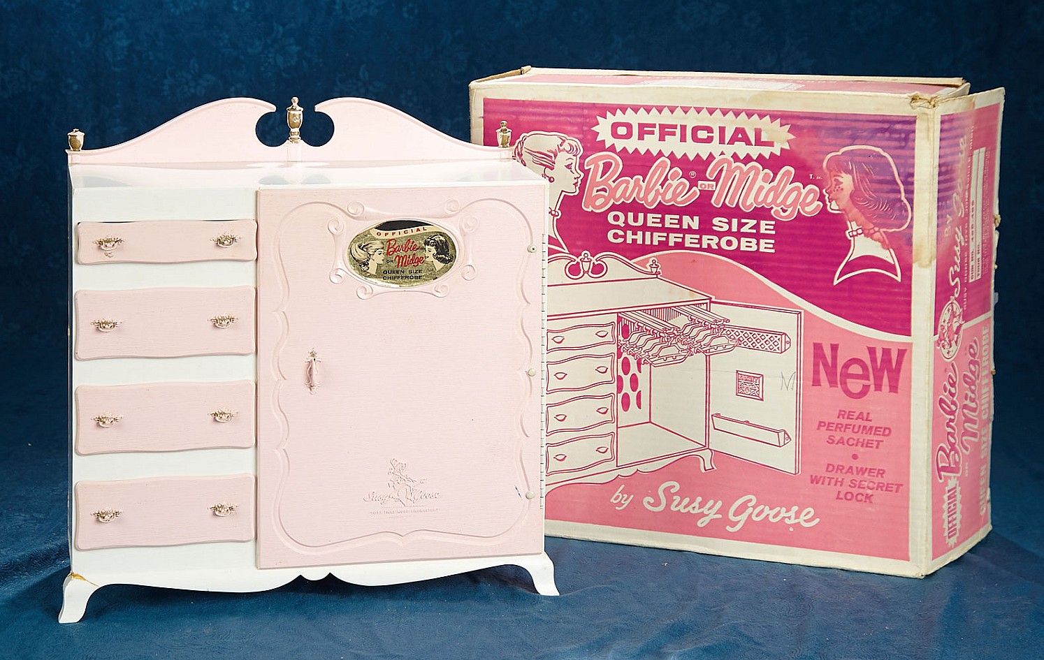 Barbie and Midge Queen Size Chifferobe in Original Box from Suzy