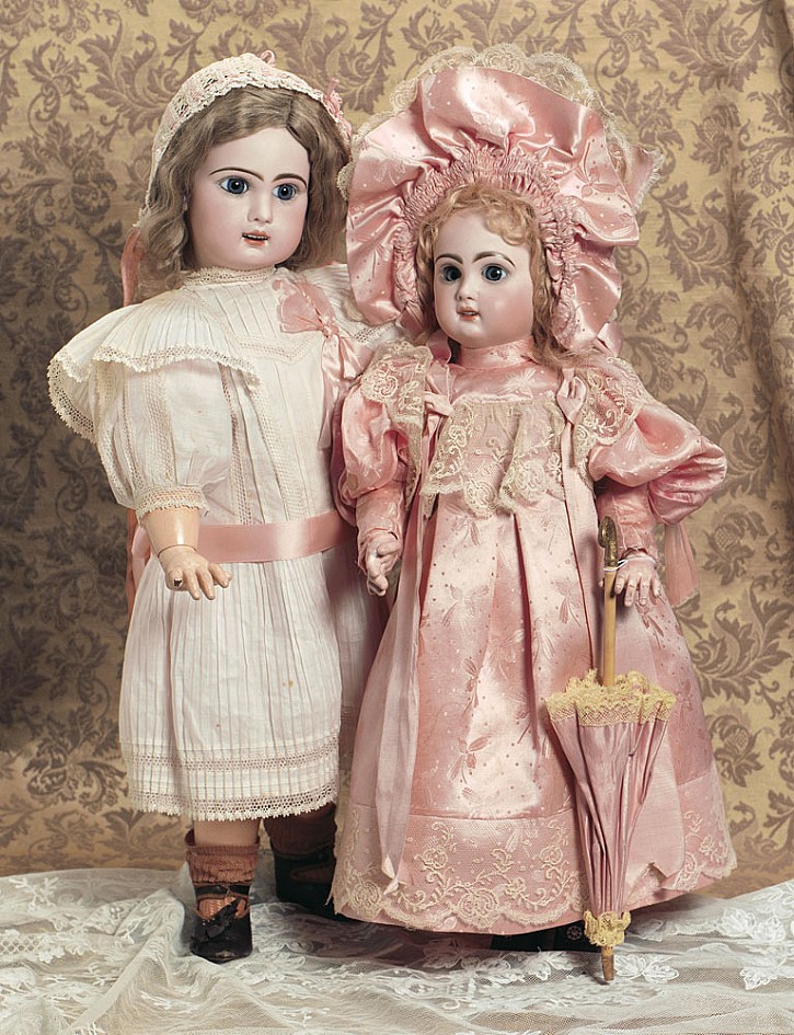 Poupée Ancienne Bébé Jumeau E 4 D 32 Cm – Émile Douillet, Chaussures Et Vêtements D'époque, Circa 1895
