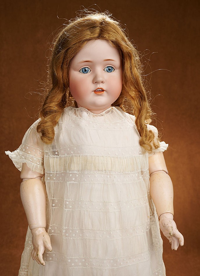 33" German bisque child, model 249, by Kestner with original body and