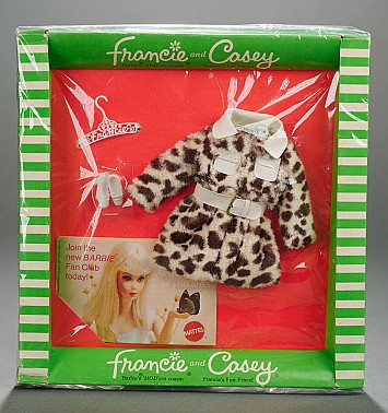 "Pony Coat" #1240, Costume for Francie and Casey Doll in Package, 1970