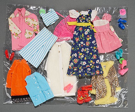 Collection of Francie Clothing and Costume Pieces, 1972