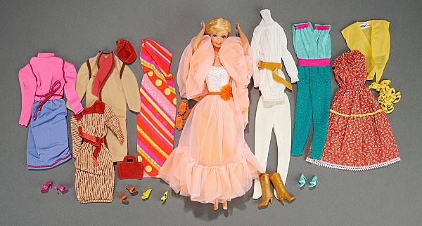 Peaches and Cream Barbie with Wardrobe of "Fashion Classics" and "Best Buy" Sets