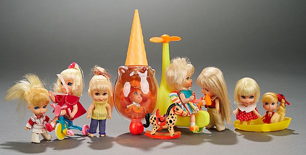 Collection of Mattel Little Kiddles Including Skediddlers and More, 1966-1970
