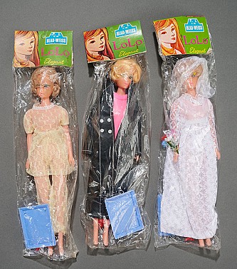 Collection of Three "Lolo" Clones by Blau-Weiss from Germany, 1970
