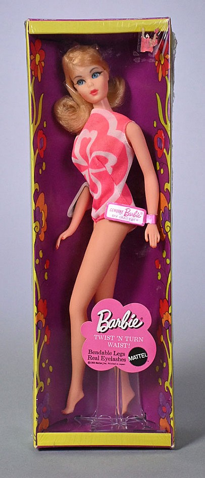 1969 Twist 'n Turn Flip Barbie Doll in Original Box