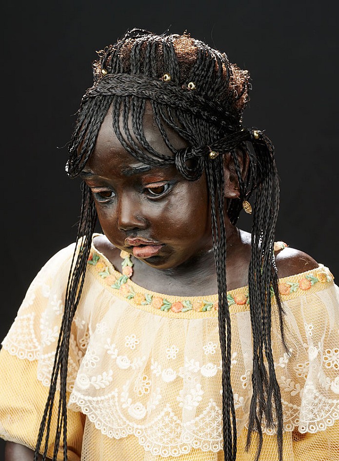 Ebony-Black Complexioned Girl by Gloria Tepper, OOAK