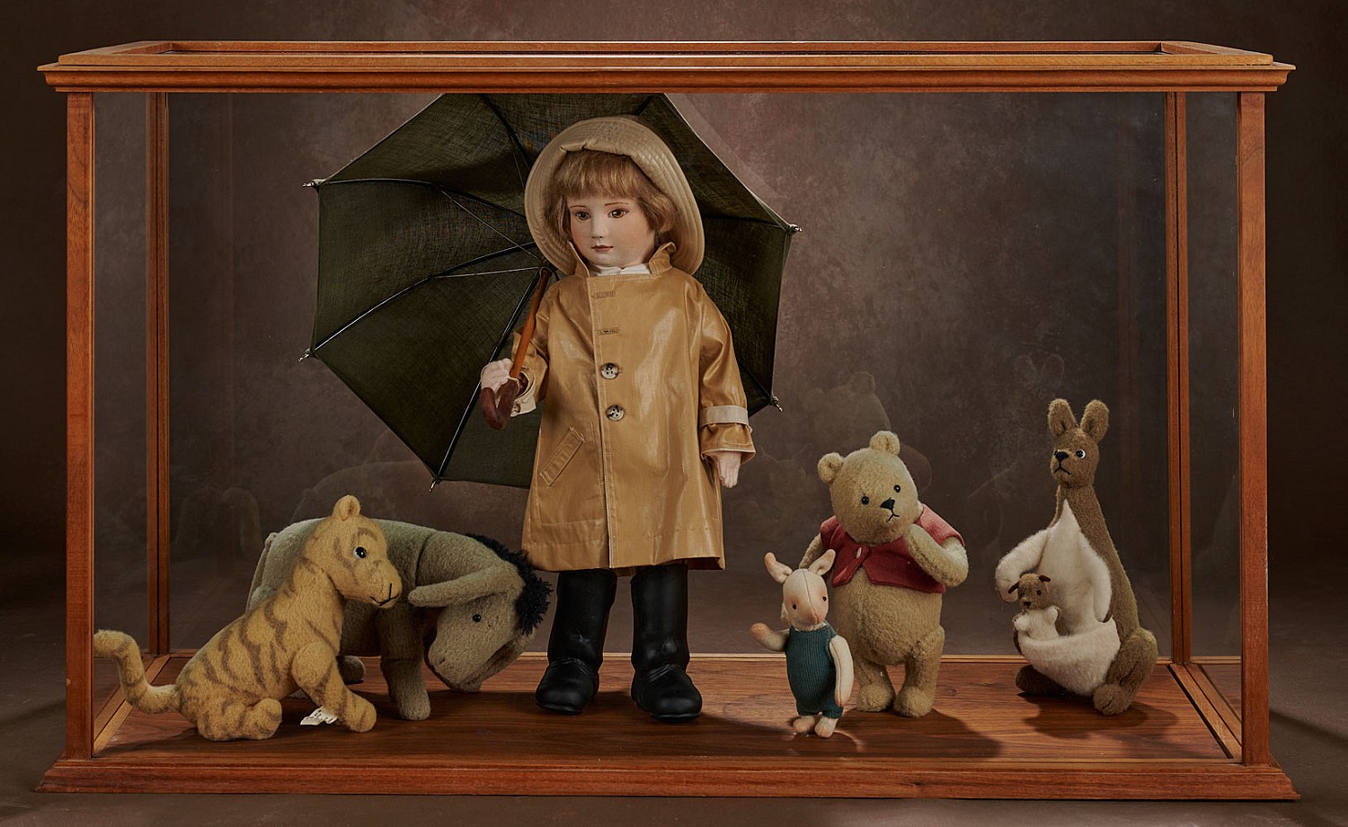 Outstanding Christopher Robin Series II with Animals in Custom Display ...